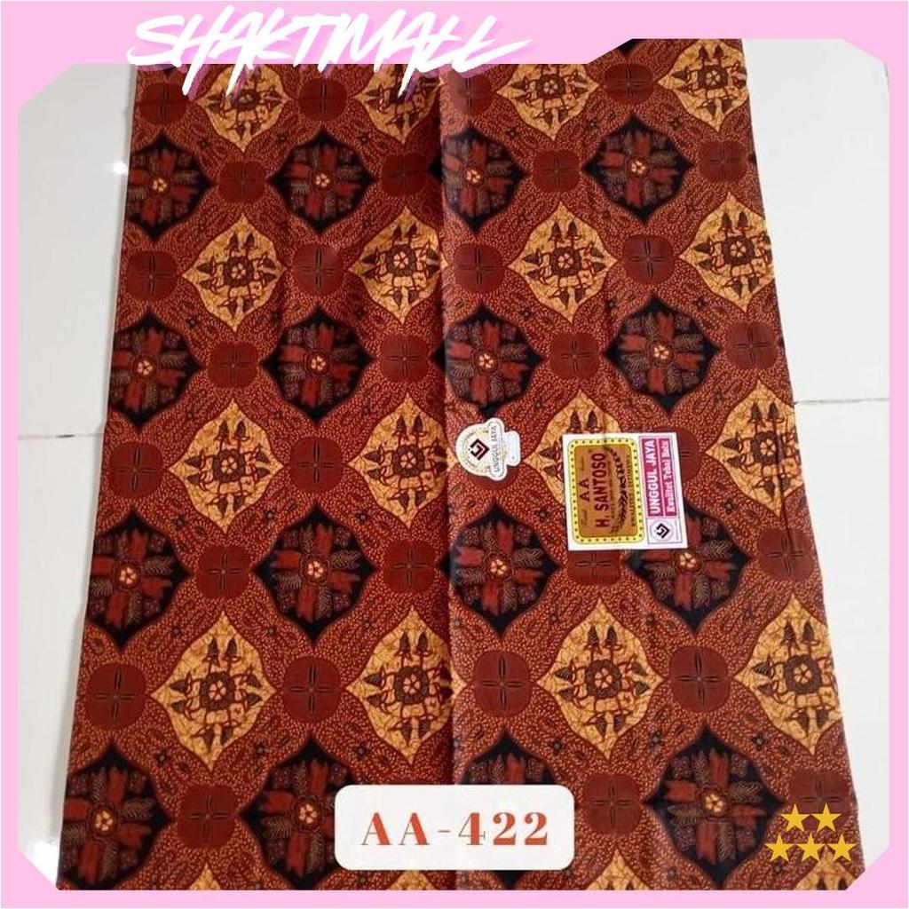 Kain Batik H Santoso AA Unggul Jaya | Batik Sogan Motif Sidomulyo Parang Kusumo Mukti GBM Termurah