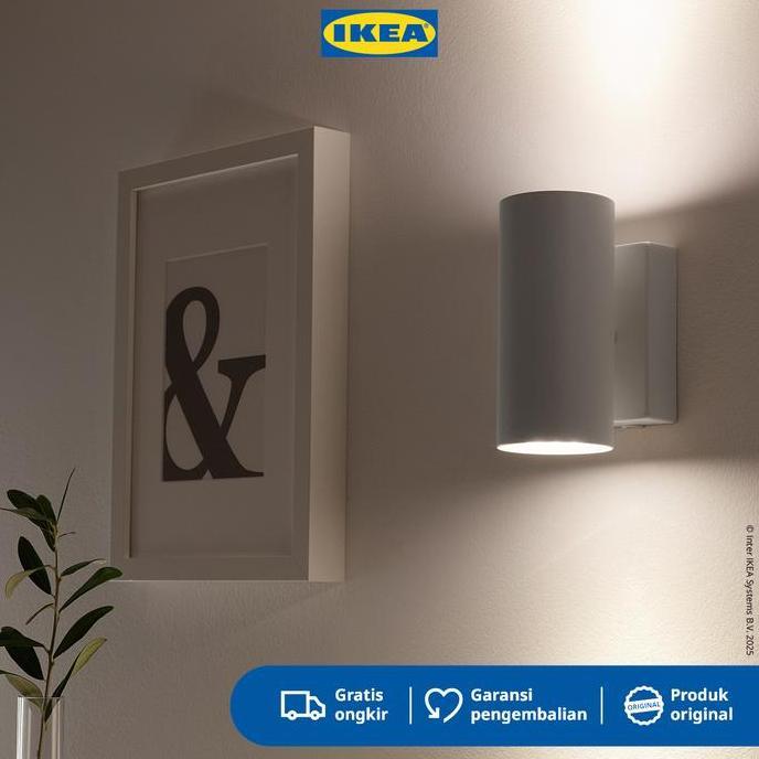 IKEA NYMANE Lampu Sorot Dinding Putih Minimalis