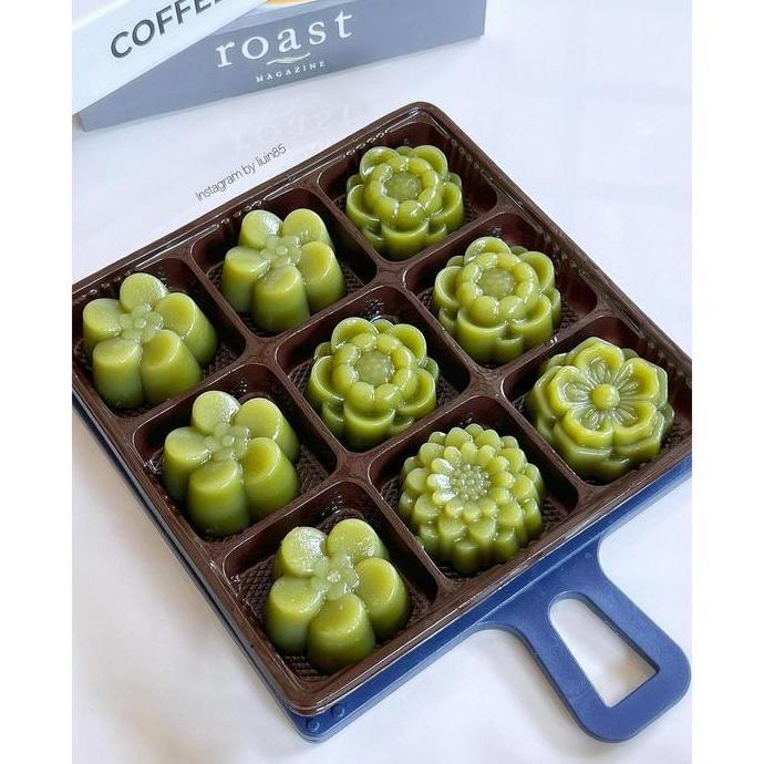 Mika Tray + Tutup Sekat 9 / Mika Kemasan Puding Mini / Box Pudding Sekat