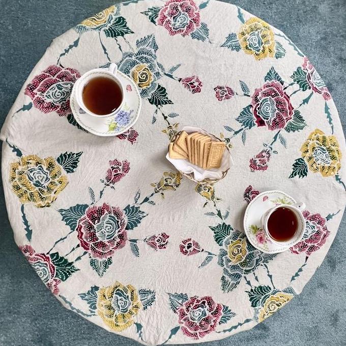 Taplak Meja Bundar Batik Tulis Diameter 120CM SS