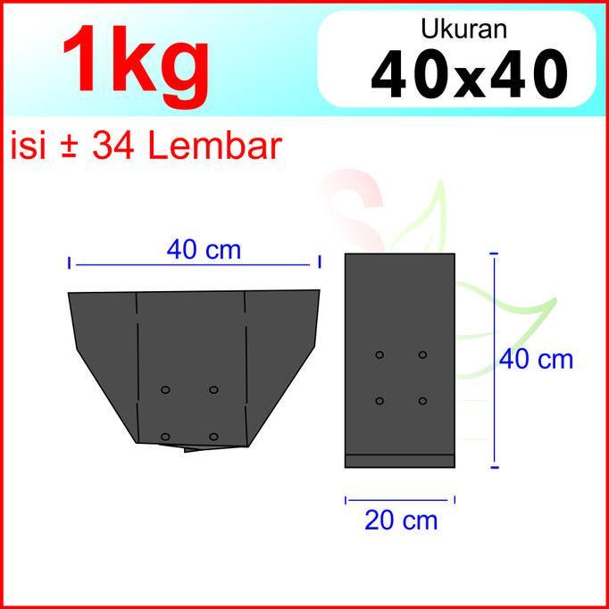 Polybag Polibag Polibek Kiloan 1kg Tebal Semua Ukuran15x10 20x20 30x30