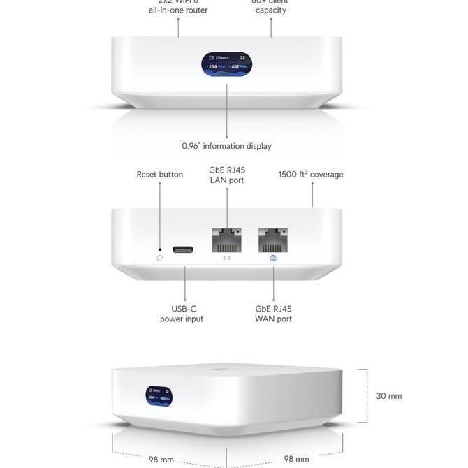Grosir Ubiquiti Ux , Unifi Express Unifi Cloud Gateway And Wifi 6 Access Point