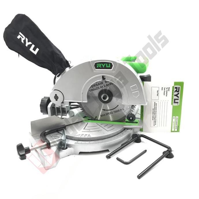 RYU RMS 180 BIASA Miter Saw 7 Inch - Mitre Saw Gergaji Pigura Sudut