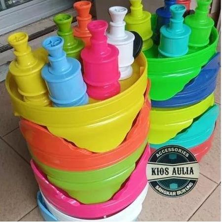 tebok love bird plastik atom kaki