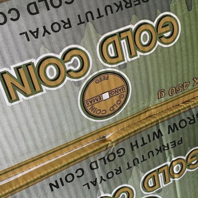 (Grab gojek only) GOLD COIN PERKUTUT KUTUT DUS ISI 20 BUNGKUS