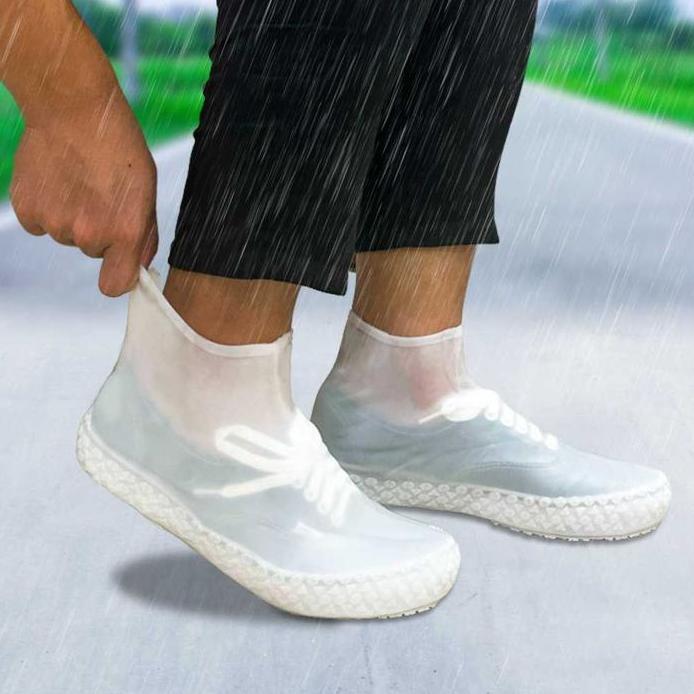 Cover Pelindung Sepatu Mantel Jas Hujan Sepatu Boot Motor Rain Cover Shoes Karet Silicone Anti Slip 