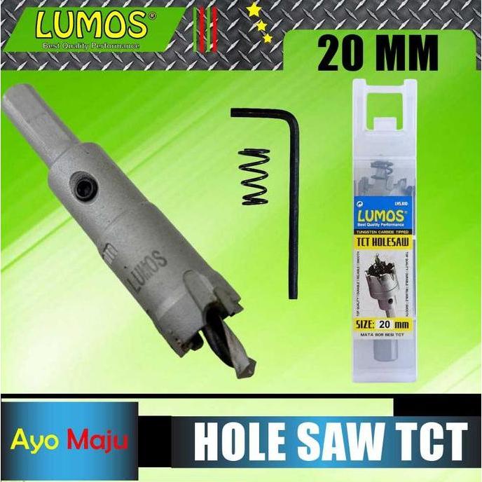 Hole Saw TCT LUMOS 20mm / HoleSaw Besi 20mm / Mata Bor Besi 20 mm TCT