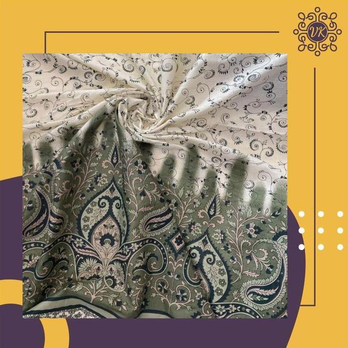 Kain Katun Voal Pinggiran Motif Abstrak