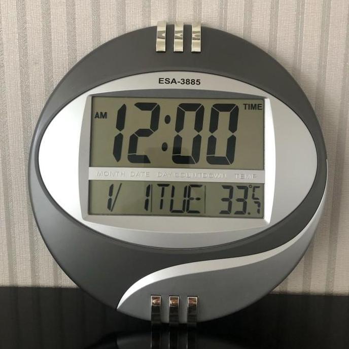 LED ESA 3885 / Jam Meja Digital / Jam Dinding Digital 3885