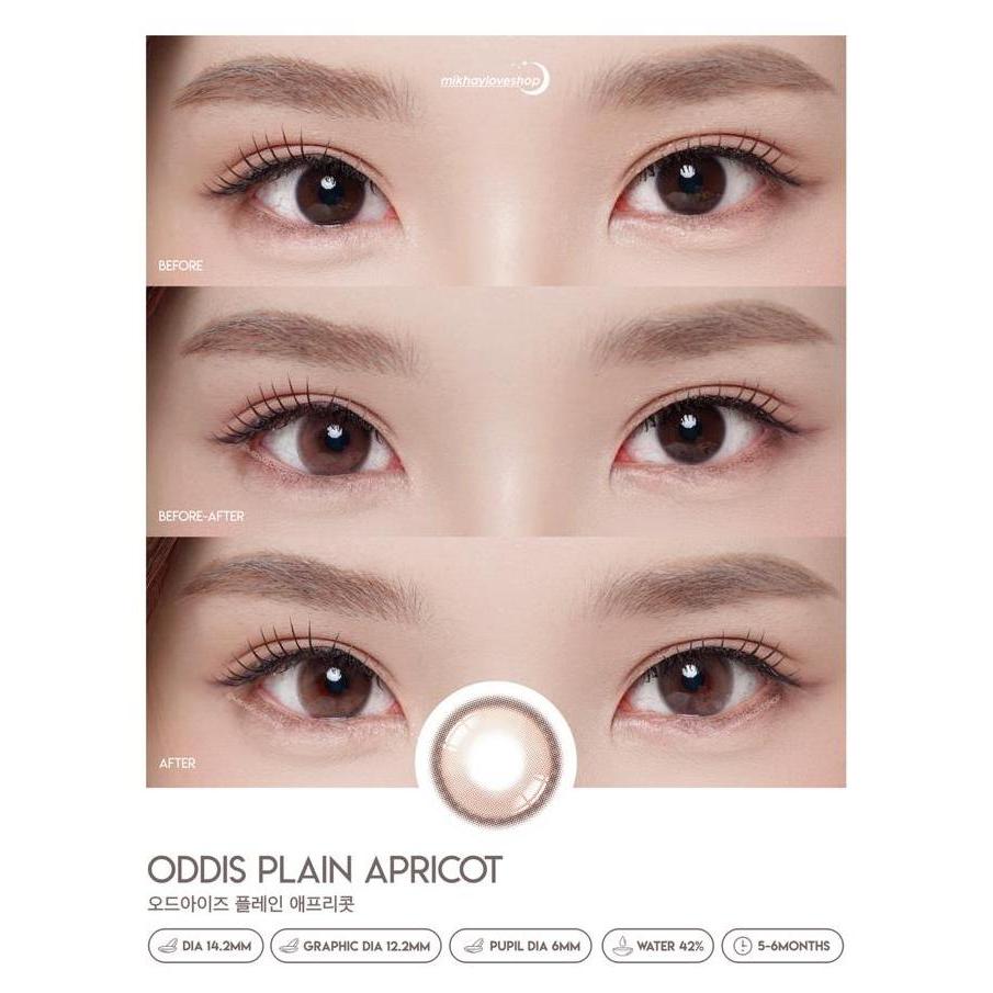 Occhio- Mikhayloveshop Softlens Oddis Plain Apricot (Peach Brown)