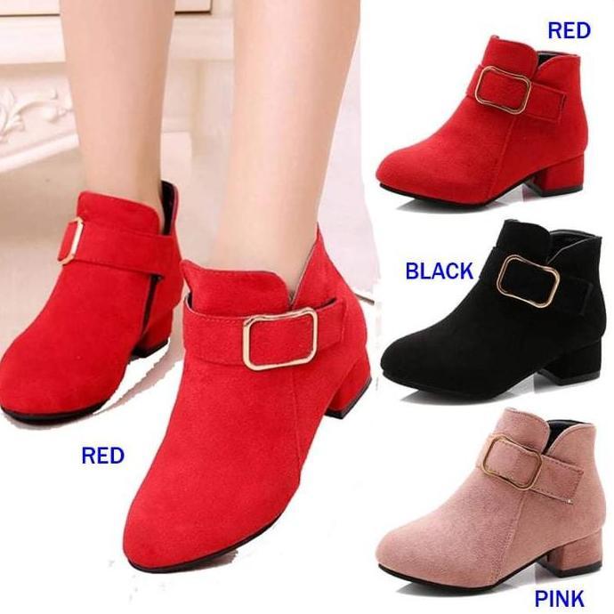 Sepatu Boot Import Anak Perempuan Low cut with Heels LJ