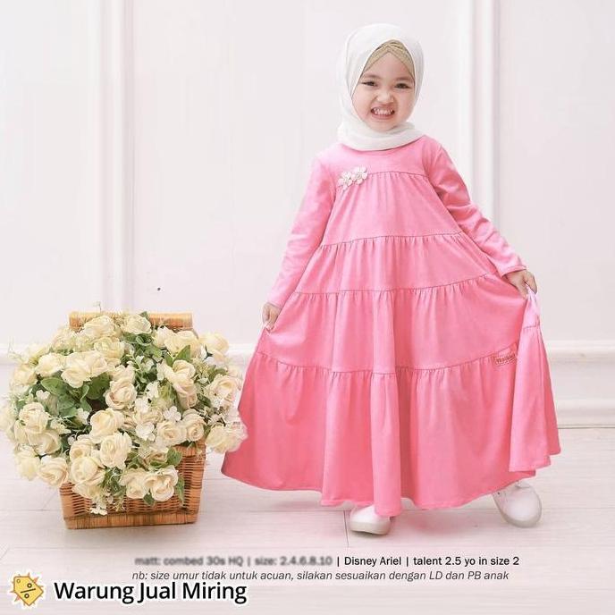 Otokonoko- Baju Gamis Anak Perempuan & Dewasa 1-16 Tahun Baju Muslim Anak Gamis Dress Anak Remaja Ta