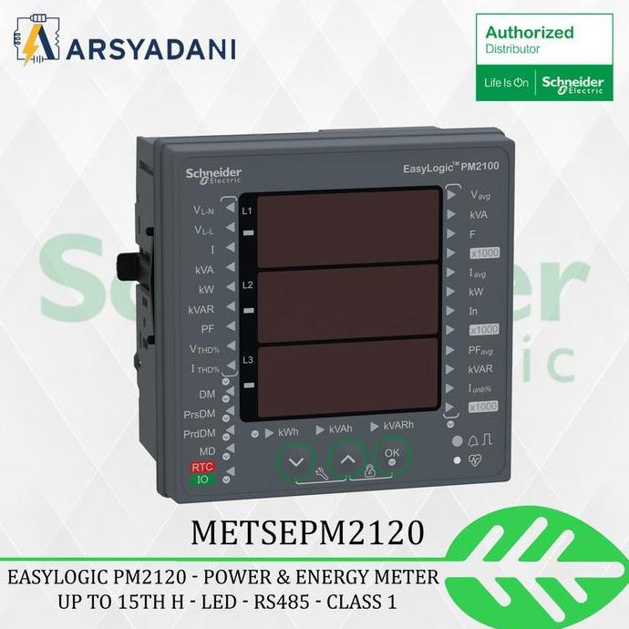 SCHNEIDER - METSEPM2120  - EASYLOGIC PM2120 POWER & ENERGY METER POWER  20  AMPER POWER  SMPS ORIGIN