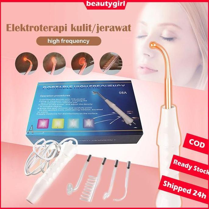 BEST 4 IN 1 HIGH FREQUENCY HF FREKUENSI TINGGI ALAT FACIAL PORTABLE SKINCARE KECANTIKAN SALON JERAWA