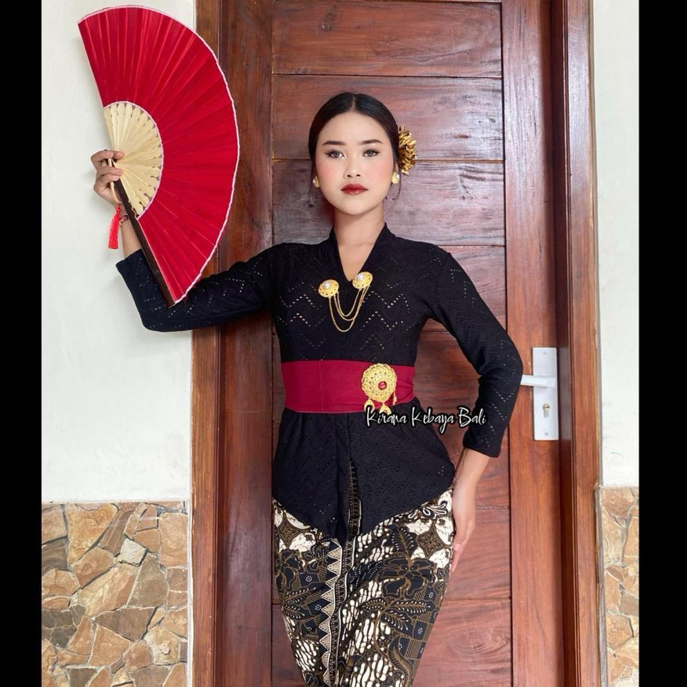 NAYORASHOP KEBAYA BALI IVORY STRAIT KARTINI LENGAN PANJANG BERKUALITAS