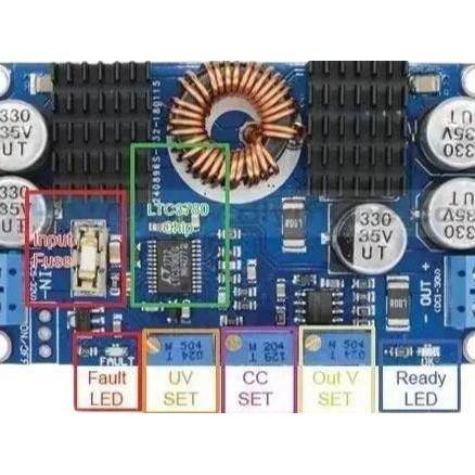 Lansung- Ltc3780 Auto Dc Buck-Boost Converter + Stabilized Regulator | 10A 130W