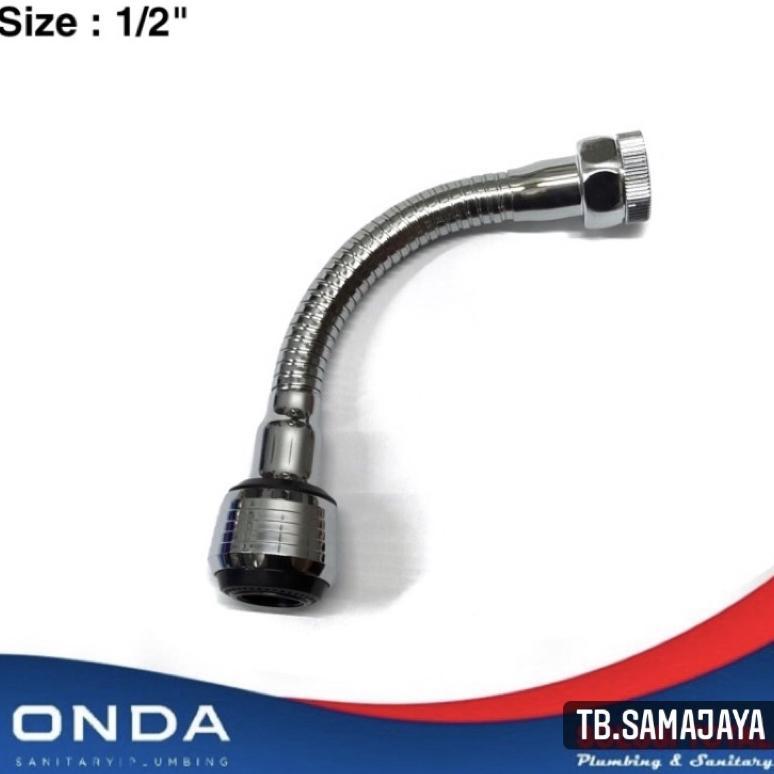 Sambungan kran Angsa cuci piring flexible ONDA . faucet extension Penyambung leher angsa flexible