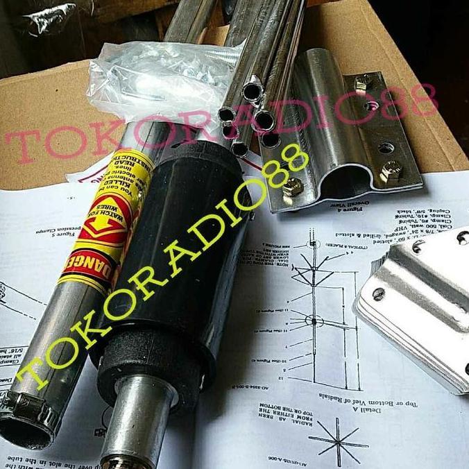 Lansung- Antena Telex Hygain V2R Plat Vhf Loading Besar