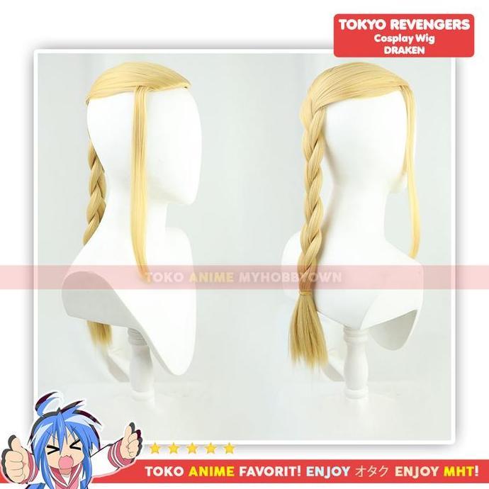 TERLARIS!! WCOSPLAY ANIME TOKYO REVENGERS : KEN RYUGUJI DRAKEN RAMBUT PALSU