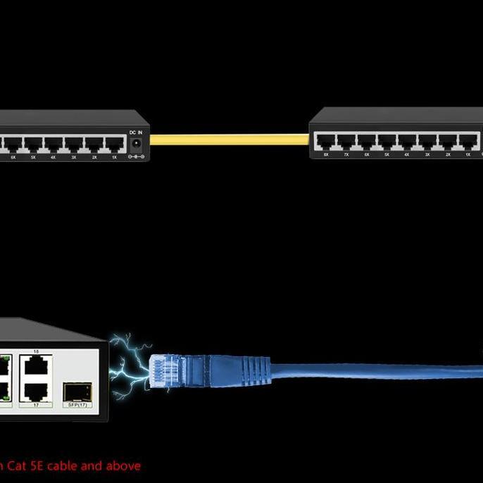 Ready DLINK DES-F1018P-E Switch POE 16 Port