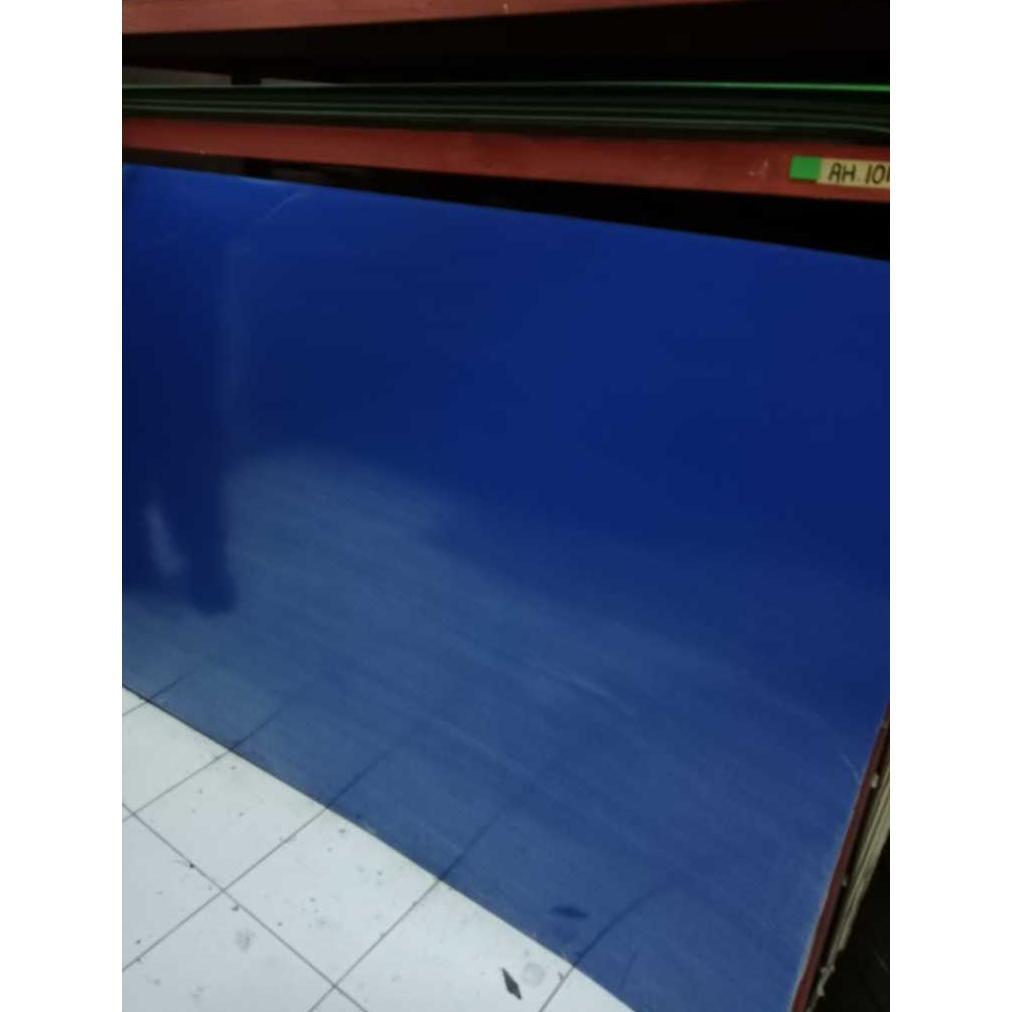 AH 1007G HPL BLUE GLOSSY HPL SOLID GLOSSY HPL BIRU POLOS KILAP HPL BIRU KILAP AIDI 1007 G