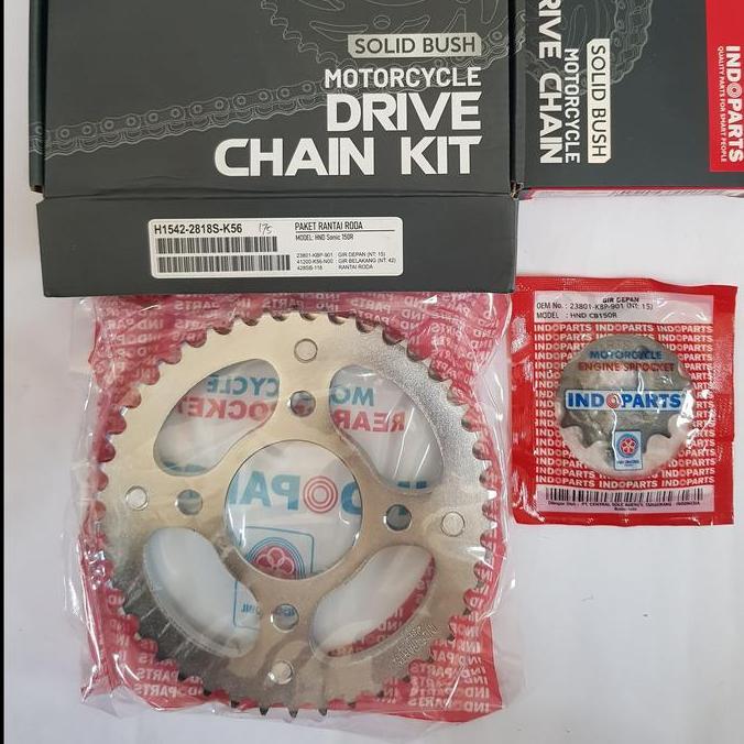 Promo GEAR SET HONDA SONIC 150 MERK INDOPARTS H1542-2818S-K56 Diskon
