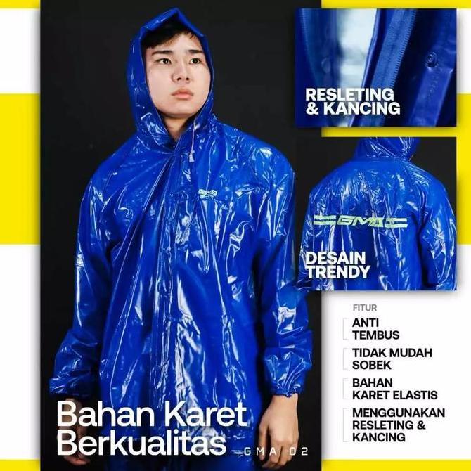 NEW JAS HUJAN GMA 2/JAS HUJAN KARET GMA RUBBER GMA/MANTEL HUJAN GMA VERSI ORI