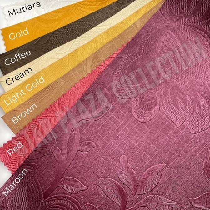 Bahan Kain Oskar / Kulit Sintetis Sofa Jok Kursi Motif Bunga - Rodeo