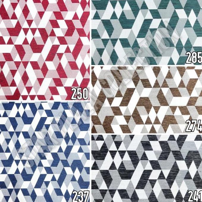 Kain Kanvas Motif Abstrak Modern - Carlen (Bantal Sofa, Kursi, Jok)