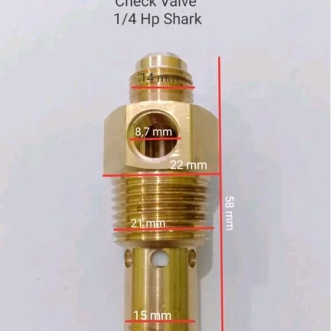 Check valve 1/4hp kompresor SHARK OTOMATIS CHECK VALVE SHARK