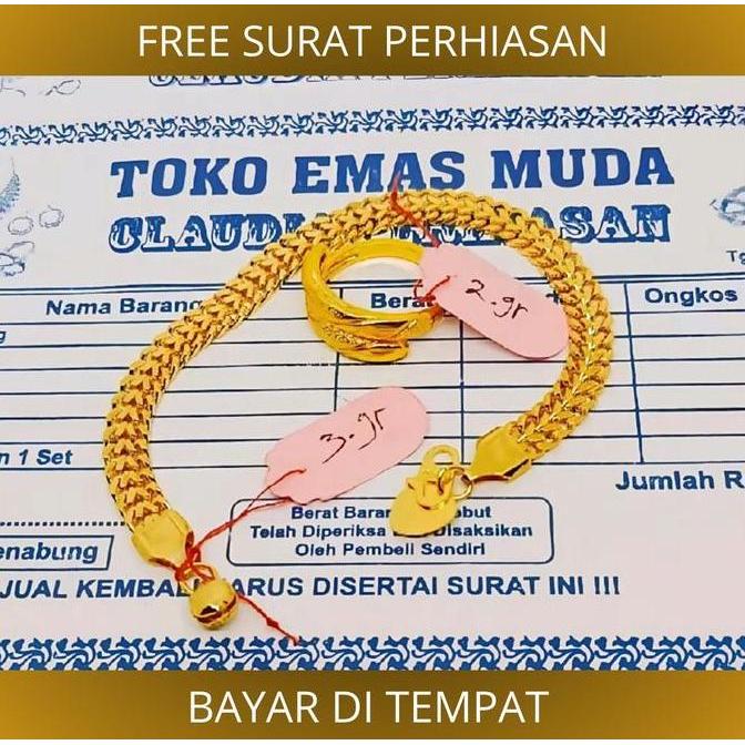 gelang tikar free cincin emas muda dapat surat toko