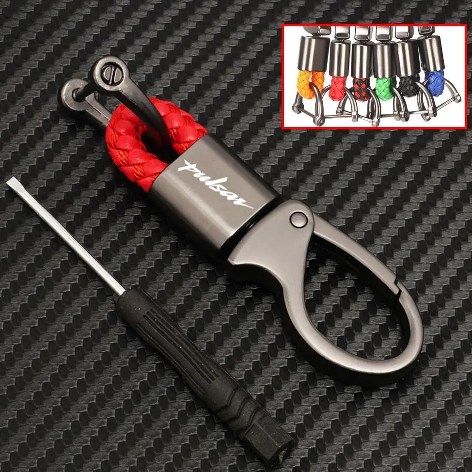 Custom Moto Keychain For Bajaj Pulsar Ns Rs 200 NS200 RS200 V2 AS 200RS 200NS 200AS 150 Keyring Key 