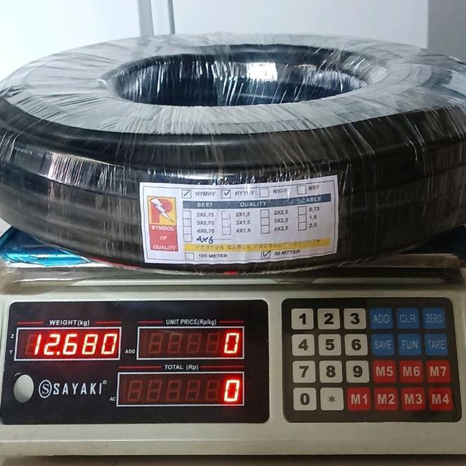 KABEL NYYHY NYMHY 4X6 300/500V SERABUT 1ROLL 50 METER