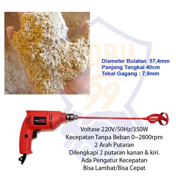 Mesin Bor Pengaduk Pakan Adukan Dedek Kuyuk Entok Dedak Bekatul Pelet Ternak