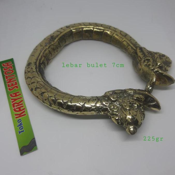 Barang Antik Gelang Nogo Temanten kuningan Besar Istmewa