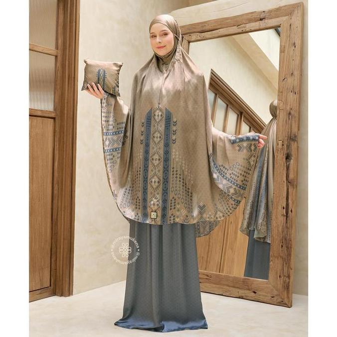 Mukena Travel Printing Miraya Serene Gold