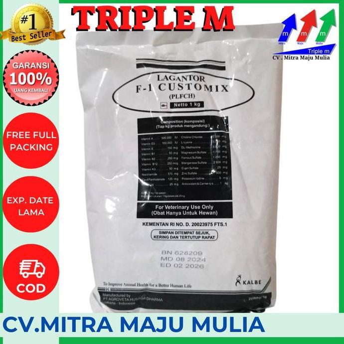 LAGANTOR F1 CUSTOMIX 1 Kg - Premix Sapi Kambing Kelinci