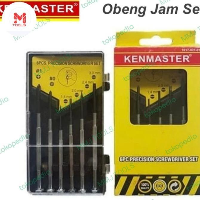 Obeng Jam Set KENMASTER 6 pcs - Obeng Mini Serbaguna - Obeng Kacamata