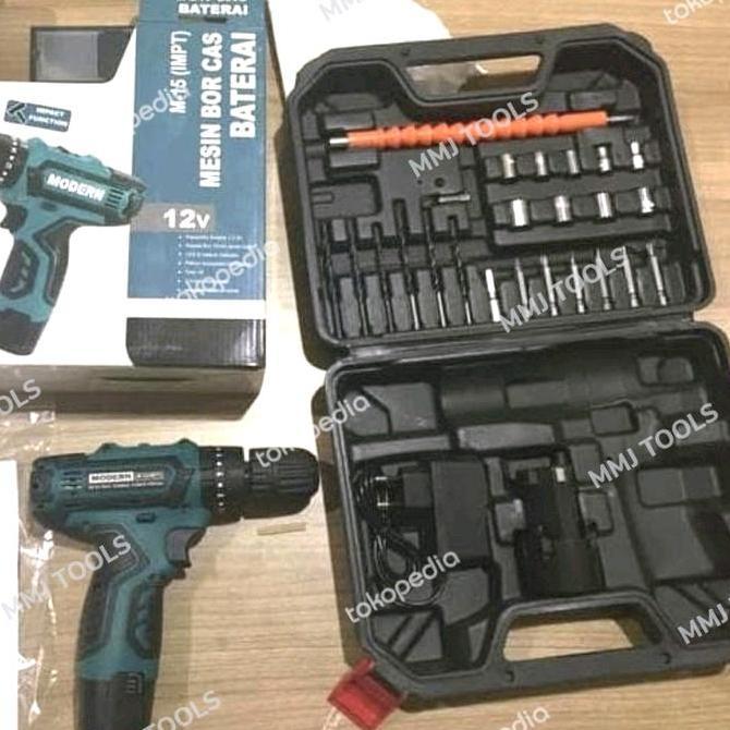 Mesin bor charge MODERN M15 - Mesin Bor Cordless MODERN M15