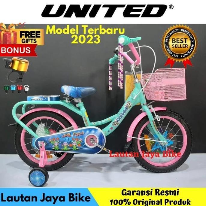 Sepeda Anak 16 18 inch Mini United Joyfull New