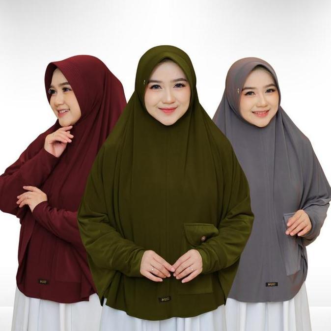 Daffi Hijab - Hijab Lengan Instan Aghni Series - Kerudung Muslim Lengan Instan Jersey Pet Antem