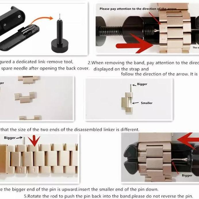 STRAP TALI JAM STAINLESS STEEL APPLE WATCH IWATCH SERIES 6 SE 42 44MM