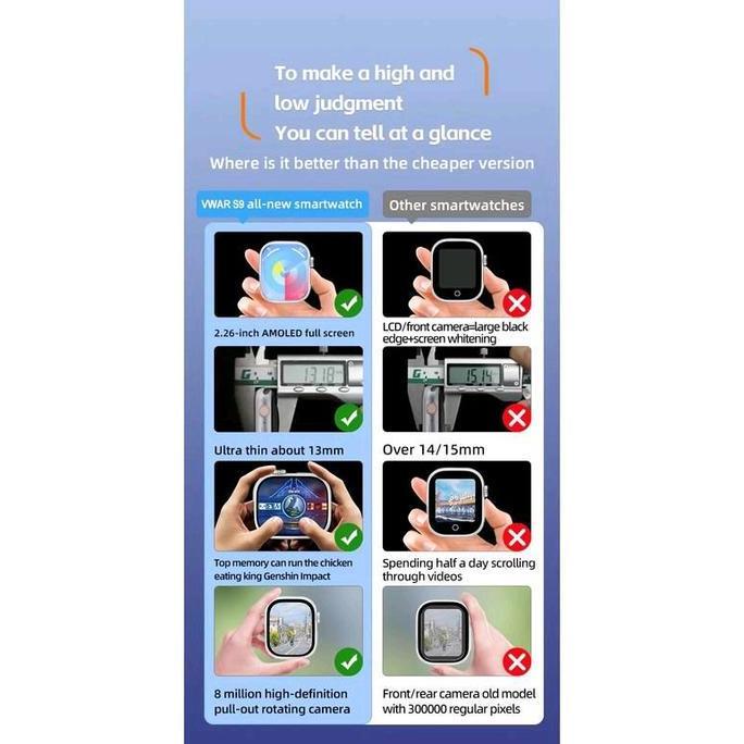 S16 Pro Smartwatch Pro Max 4G Wifi Android Playstore AMOLED Watch Pria Wanita Upgrade S8 S9 Ultra