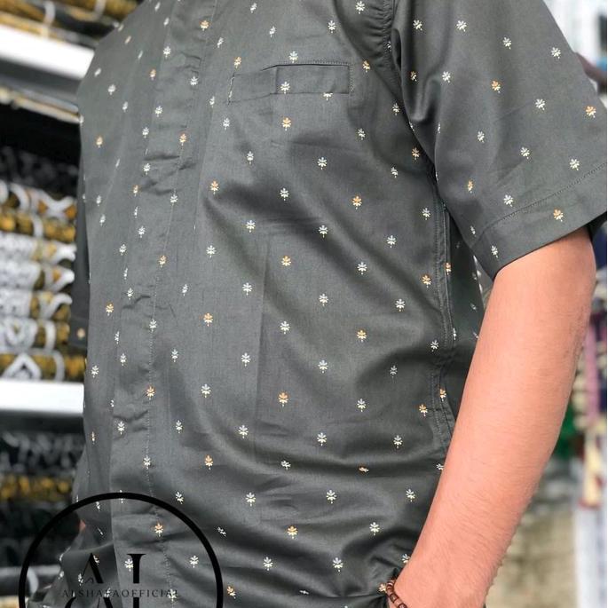 Baju Koko DL/Kemeja Koko Dewasa Bahan Katun Motif Lengan panjang & pendek