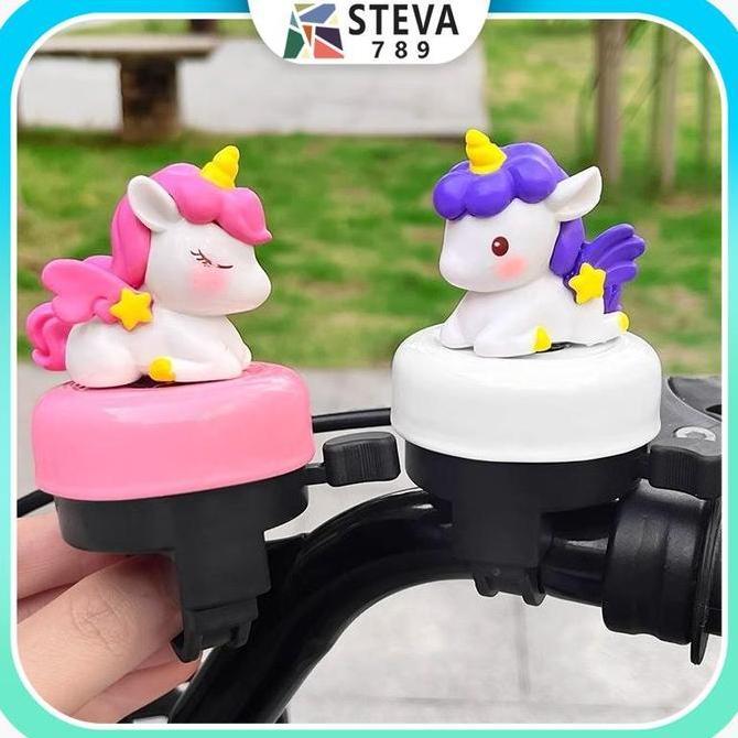 TERLARIS BEL SEPEDA KARTUN/BEL SEPEDA UNICORN UNGU/PINK/BEL SEPEDA ANAK-ANAK LUCU/BEL SEPEDA KLASIK 
