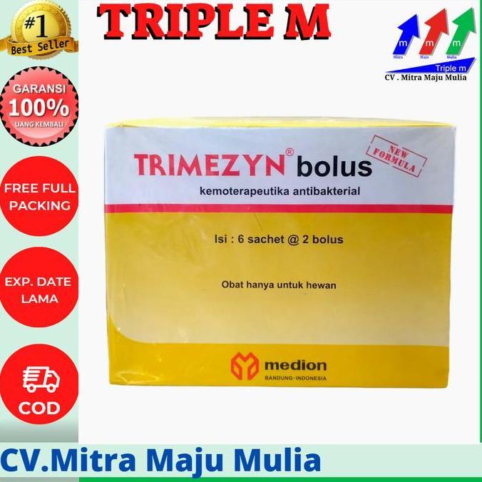 TRIMEZYN BOLUS 1 Box - Obat Hewan Ternak