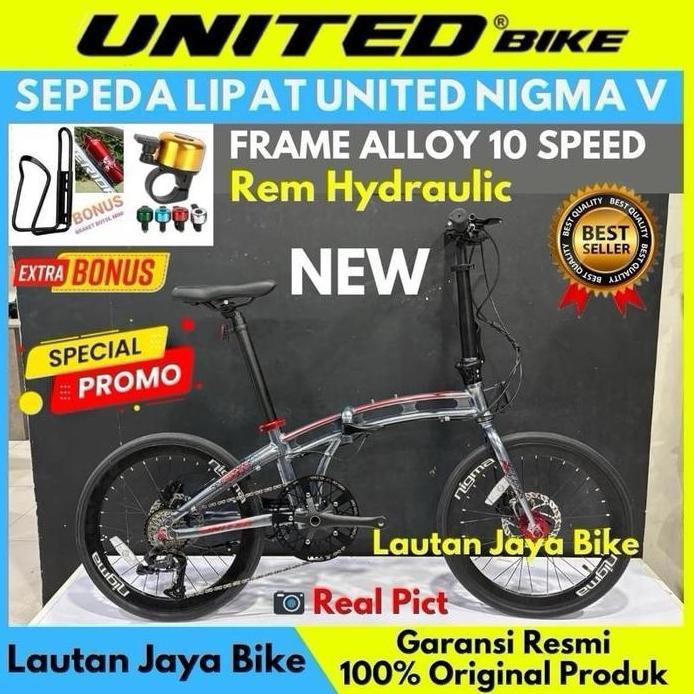 SEPEDA LIPAT 20inch 451 UNITED NIGMA II ALLOY 8 SPEED
