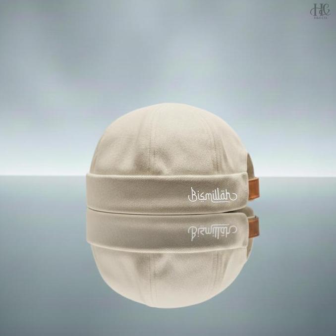 H&H Co. Peci Miki Hat Dewasa Pria Cream Premium Topi Sholat Peci Santri Muslim Keren Peci Kopiah Son