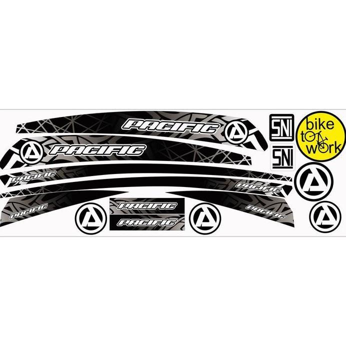 POLET STIKER STRIPING BIKE SEPEDA LIPAT VARIASI ART PACIFIC SEPEDA STIKER STRIPING