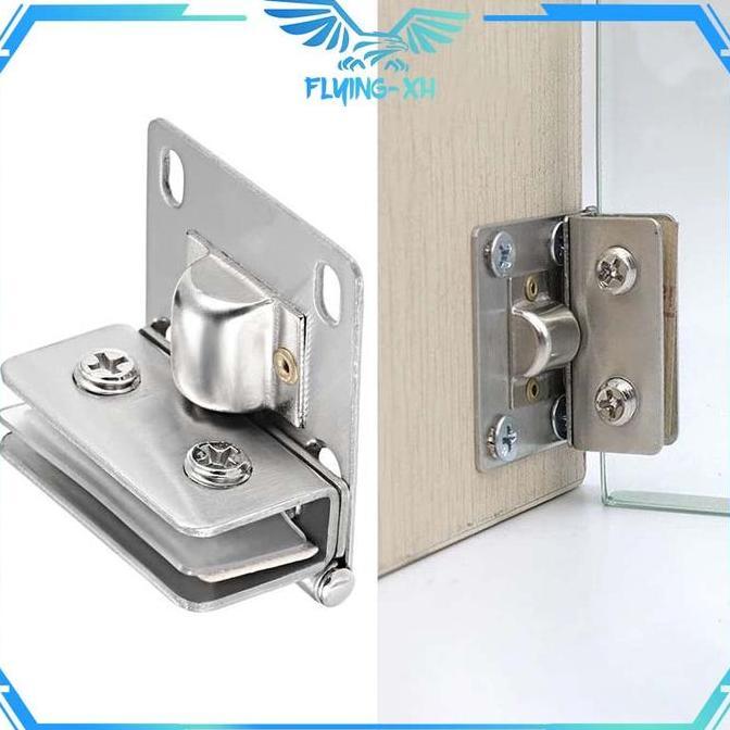 Engsel Jepit Kaca Stainless Steel Engsel Lemari Kaca Jepit 5-7/8-10mm Engsel Pintu Kaca Jepit Engsel